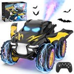Remote Control Car, Rc Cars Stunt Car Toy, 2.4Ghz Rechargeable Rc Cars With Spray And Music, Ideal Birthday Toys For Boys Age 6 7 8 9 10 11 12