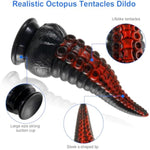 8.7Inch Realistic Tentacle G-Spot Dildo + Hollow Strap-On System