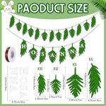 40 Pcs Palm Sunday Craft Kit, Hosanna Leaf Cards & Christian Hanging Ornaments