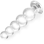 Large Butt Plug,7 Inch Anal Beads With Bottom,Glass Anal Plug Adult Sex Toy For Men Women Gay
