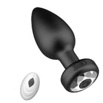 Anal Plug Adult Sex Toy, Wireless Remote Control Vibrating Plug 10 Frequency, Small Butt Plug For Female Male Prostate Massage Vibrating Anal Sex Toys And Games For Men Women - Black