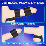 Testicle Crusher Cbt Testicle Toys Male Chastity Devices Silicone Cock And Ball Restraints 3 Pcs Cock Rings Reusable Penis Rings For Male Erection Enhancing Longer Lasting Stronger