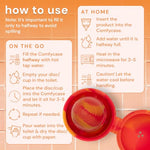 Menstrual Disc Sterilizer & Cup Wash Case - Red & Orange