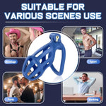 Male Chastity Cage Devices, Bondage Chasity Cock Cage For Men Penis Erection Control, Male Chastity 3D Printing Lightweight With 5 Sizes Ball Rings, Adult Sex Toys For Men