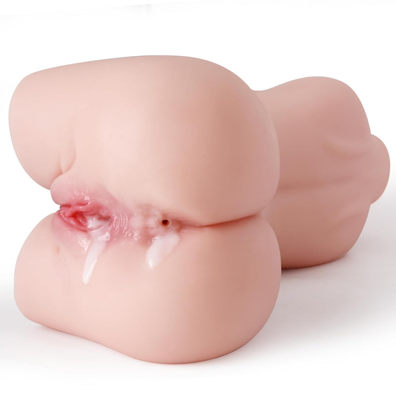 7.7Lb Sex Doll Torso Portable Male Masturbator 2 Channels With Vagina Anus Adult Sex Toys For Men 3 In 1 Female Realistic Sex Doll With Big Breasts Butt Pocket Pussies For Male Sex Toy Muñeca Sexual