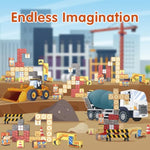 35Pcs Magnetic Blocks For Kids - Stem Learning Creative Construction Sets Building Cubes With Portable Iron Storage Box, Educational Travel Games, Road Trip Sensory Toys Magnetic Tiles (Construction)