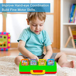 Interactive Pop Up Animals Toy With Music, Animal Sound, Activity Toys For Ages 9-12 - 18 Months &1 Year Old Kids, Babies, Toddlers, Boys & Girls