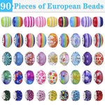 150 Pcs Unicorn Mermaid Charm Bracelet Making Kit for Girls Ages 5-12