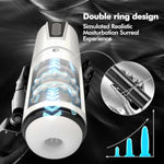 Male Masturbator Cup Adult Toy - Automatic Hands Free Penis Vibrator Pocket Pussy Stroker With 7 Thrusting & Vibrating Stimulation Modes Sex Toys For Mens Realistic 3D Sleeve Man Pleasure