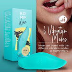 ROMP Wave Lay On Clitoris Vibrator for Women | Clit Stimulation Adult Toys | Vibrating Sex Toy | Clitoral Stimulator for Woman with 10 Pattern & Speeds | Waterproof & Rechargeable Sexual Pleasure Tool