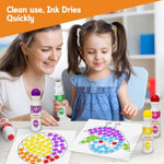 6 Color Washable Dot Markers for Toddlers, Bingo Daubers & Classroom Art Supplies