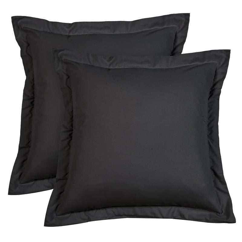 Euro Sham Covers 26 X 26 Inch, Set Of 2 Washed Microfiber Euro Pillow Covers,W