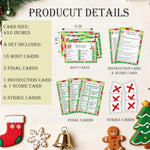 Christmas Friendly Feud Game, Christmas Feud Trivia Quiz, Family Group Games, Holiday Games For Adults, Family Trivia Game For Groups, Winter Party Supplies Decoration -A06
