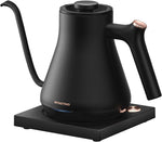 Professional Gooseneck Kettles, 0.9L/30oz, 0.65mm Ultra-Fine Spout, Precise Water Flow Control, 304 Stainless Steel Inner, Auto Shut-Off, Boil Dry Protection, Matte Black