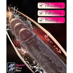 9" Realistic Black Thrusting Moving Dildo Sex Toys - Heated Vibrator Big Bbc Dildo, Suction Cup Riding Dildos For Vagina Anal, Remote Control Adult Toys For Women Men With 7 Thrusting 10 Vibrating