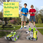 Remote Control Tracked 3In1 Stunt Racer Building Kit - Rc Car Stem Construction Toy, Gift Idea For Kids, Boys And Girls Ages 8-12 Year Old (353 Pcs)