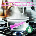 6 Inch Silicone Small Wolf Dog Knot Dildo Alien For Beginner, 5 Inch Animal Furry Canine Anal Dildo With Suction Cup, Realistic Monster Fantasy Dildos Anal Plug For Strap On Sex Toy For Women Men Pink