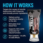 Ultra ED Cream for Men to Get Hard Fast Acting Erectile Dysfunction Cream for Men, 1.75 Fl Oz ( Ultra)