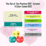 Sex Dice For Adults Sex Dice Games, Couples Toys Set Of 11Pcs Wooden Fun Couple Position Games, Date Night Gift Dice Valentine'S Day Couple Gifts Christmas Honeymoon Romantic Birthday Anniversary.