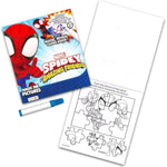 Mess-Free Coloring Book Set for Kids, 2 Pack Superhero Activity Books & Party Favors