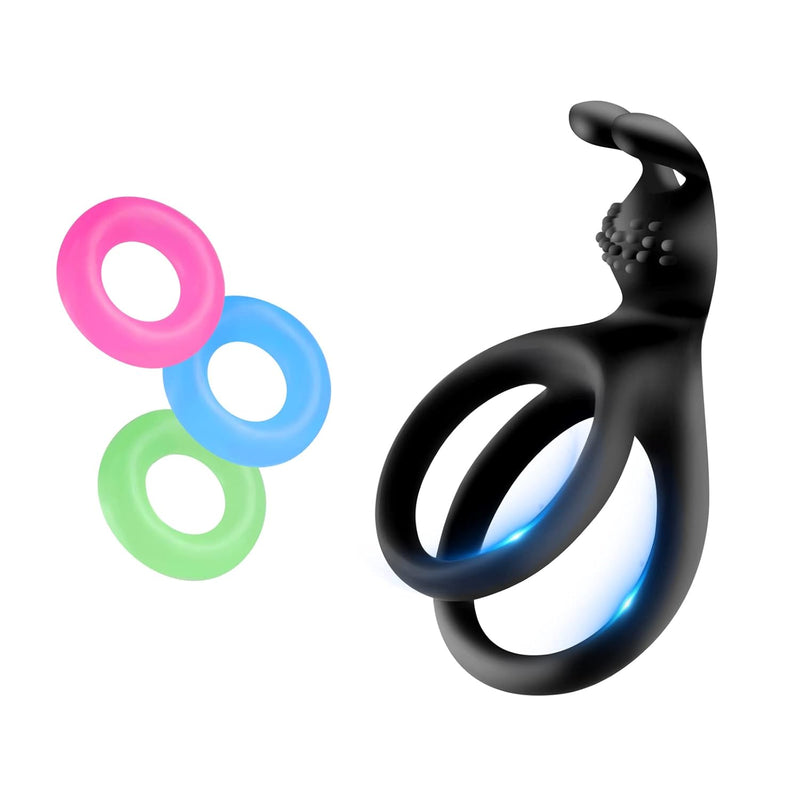 Penis Rings Sex Toys For Erection Enhancing, Man Long Lasting Silicone Cock Ring Set For Men Couple