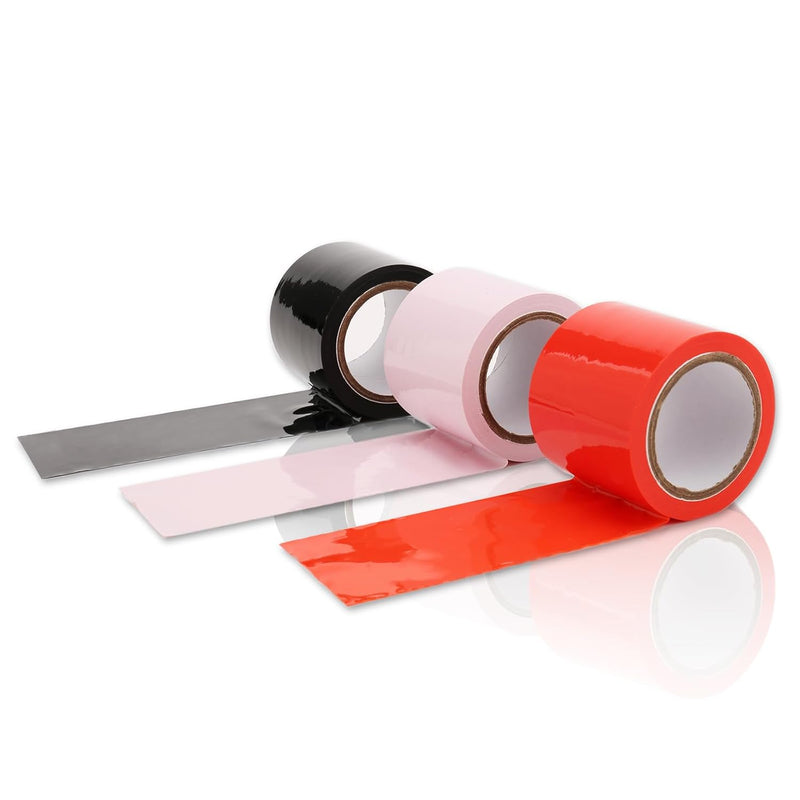 Bdsm Bondage Restraints Tape Set - Adult Toy Sex Restraint Bondage Tape - Static Electrostatic Tape For Couples - Bondage Toy For Restraining Pleasure - 3Roll*33Ft