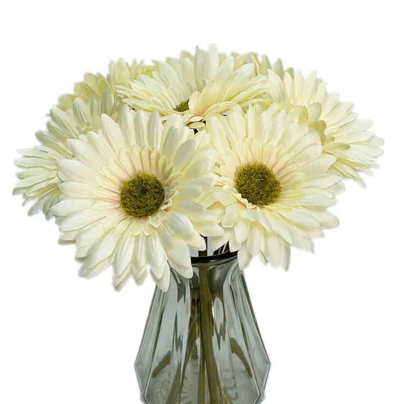 10Pcs Artificial Daisy Artificial Flowers Gerbera Daisy Silk Flowers Faux Dais
