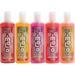 Doc Johnson Hot Motion Lotion - 5 Flavor Variety Pack - Flavored Warming Water-Based Body Glides - Warms to the Touch - Heats When Blown On - 5 x 1 fl.oz. (5 X 29.5 ml) - Multi-Colored