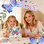 DIY 3D Butterfly Diamond Art Kit for Kids Ages 8-12