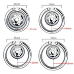 Stainless Steel Smooth And Light Men'S Desire To Escape Chastity Lock Short Chastity Lock Cage 50Mm