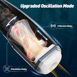 Automatic Male Masturbator Adult Sex Toys For Men, Hands-Free Mens Sex Toys Pocket Pussy, Male Stroker Adult Toys With 8 Oscillation & 8 Vibration Modes Blowjob Sex Machine (Elio)