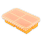 1-Cup Extra Large Silicone Freezing Tray With Lid,Soup Cube Tray,Silicone Freezer Container,Freeze & Store Soup, Broth, Sauce, Leftovers - Makes 4 Perfect 1 Cup Portions