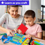 Toddler Beginner Art and Craft Kit Ages 3-5, 10 Envelopes, 19 Projects, Art Supplies Included