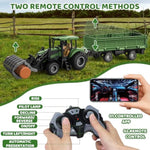 Remote Control Tractor,Kids 2.4Ghz Rc Tractor Set,Toddler Farm Toys With 2 Rc Methods/4 Pack Front Loader/Multi-Grain,Farm Toys Set For Boys Girl(Ages 3+)