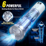 Electric Penis Pump Male Sex Toys - 9" Penis Pump Vacuum Cylinder Large Cock Extender Pump With 6 Erection Training Modes,Male Masturbator Stimulators Vibrator Stroker Adult Toys For Men Pleasures