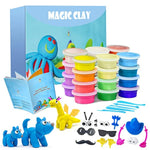 24 Colors Air Dry Modeling Clay Kit for Kids, Non-Sticky and Super Stretchy