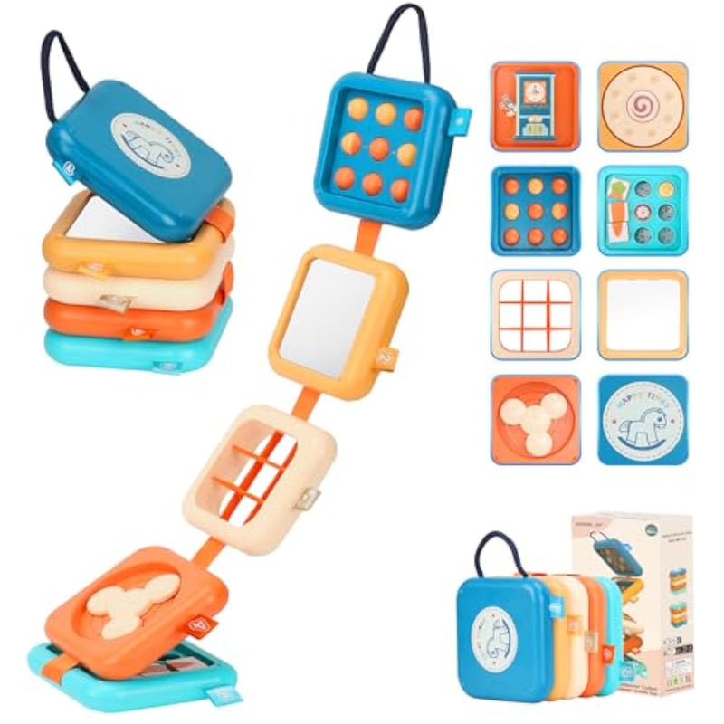 Busy Board For 1 Year Old, Travel Toys For Toddler 1-3 On Plane Car, Montessori Busy Board Busy Cube, Toys For 1 Year Old Boy Girl, Christmas Stocking Stuffers For Kids