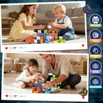 Magnetic Blocks - 100Pcs Magnetic Tiles Building Cubes, Stacking Magnets Toys For Kids Age 3+, Stem Montessori Sensory Toys Christmas Birthday Gifts For Boys & Girls (Hybrid Gameplay)