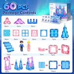 Diamond Magnetic Tiles & Building Blocks — Princess Toys For Girls & Boys, Toddler Girl Gifts, 3 4 5 6 Year Old Gifts, Toys For Ages 3-8, 3 Year Old Birthday & Xmas Present