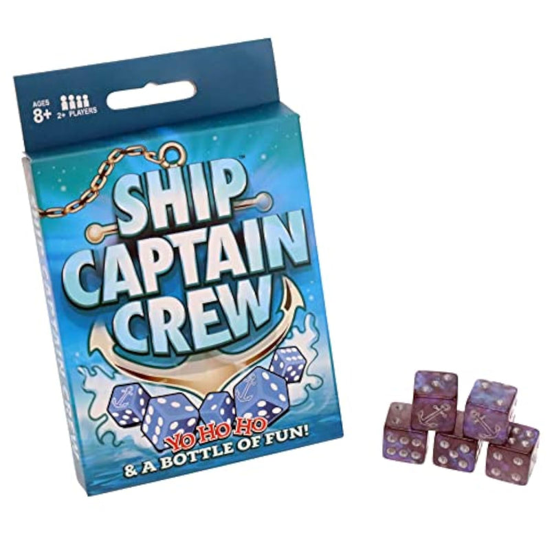 TDC Games Ship Captain Crew Dice Game, Great for Party Favors, Family and Travel Games, Dice Game for Adults