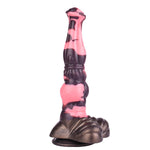 Horse Dildo,Double Knot Dildo Silicone Huge Simulation Animal Dildo With Thick Knot And Strong Hands-Free Suction Cups Pink Black Women Adult Sex Toys Big Anal Plugs For Male Female Couple Relaxation