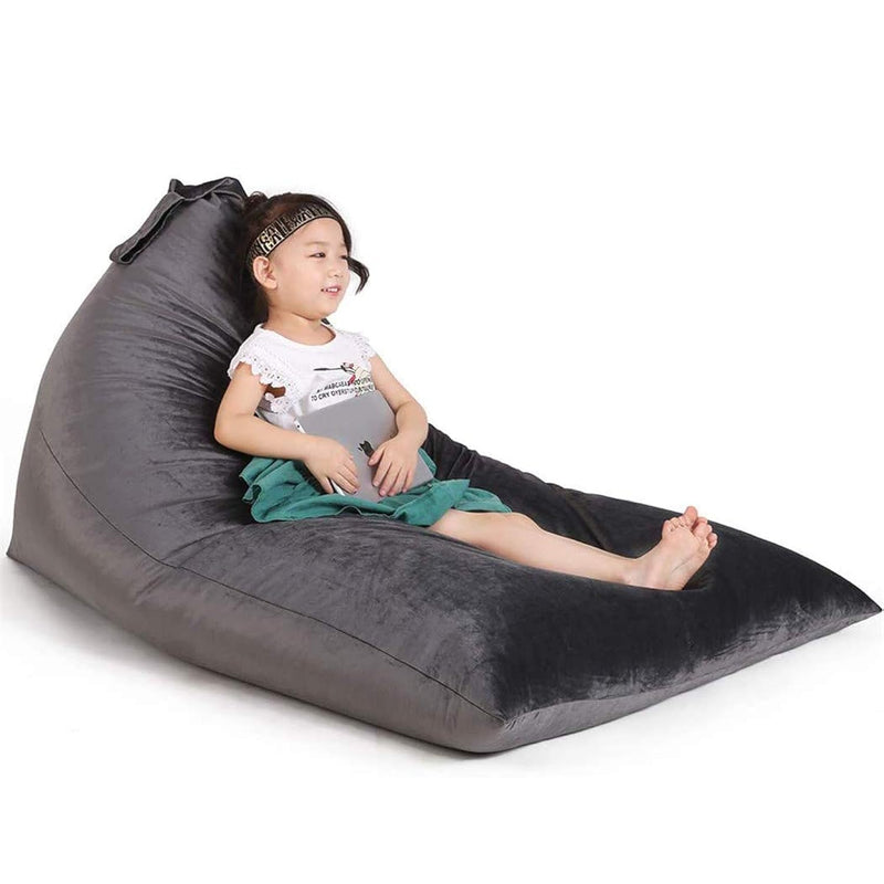 Stuffed Animal Storage Bean Bag Chair For Kids And Adults. Luxury Velvet Stuff