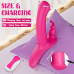 Strap On Dildo Harness Sex Toys, Double-Ended Strapless Strapon Rabbit Vibrator For Couples Lesbian Clitoris G Spot Anal Sex With 10 Vibration Modes, Remote Control Wearable Dildo Adult Sex Toys