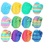 3D Printed Dragon Eggs, 12Pcs Mini Crystal Dragon Toys For Ages 8-13 Year Old, Articulated Crystal Fidget Toy Gifts For Kids,Child, Boys And Girls