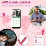 Thrusting Wearable Vibrator Sex Toys - Adult Toys For Women G Spot Vibrator With 10 Thrusting Dildo & 10 Vibrating Modes, App Control Sex Toy Panty Clitoral Vibrators For Female Pleasure
