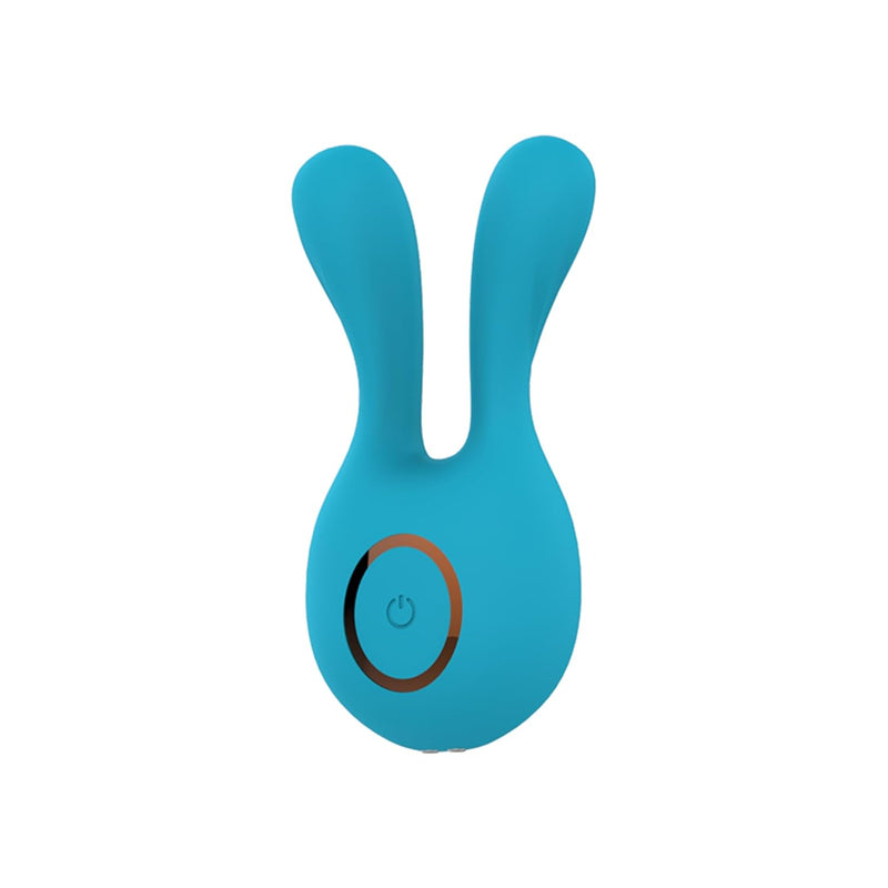 Dual Pleasure Little Rabbit Clitoral Stimulator & Vibrator With Rabbit Ears, Bullet, Flexible Finger-Like Silicone Bunny Ears, Waterproof, Rechargeable, Sex Toy For Women & Couples. (Blue)