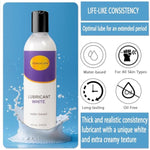 Water-Based White Lube 8 Fl. Oz/240Ml Creamy Unscent Natural Gel Glide Lubricant Long Lasting Smooth Slippery For Men Women Couples With Discreet Package