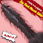 11 Inch Big Black Long Lifelike Dildo, Realistic Silicone Huge Thick Dildos With Powerful Suction Cup, Giant Dildo For G Spot And Anal Play, Adult Sex Toys For Men Women Couples