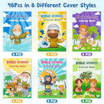 48 Pcs Christian Bible Stories Coloring Books for Kids, Jesus & Noah’s Ark Activity Booklets