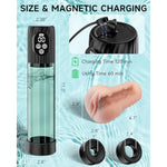 Electric Water Penis Pump,Automatic Sucking Male Masturbator With 8 Training Suction Intensities, Ipx 6 Full Waterproof Automatic Male Masturbator With 3 Traning Sleeves, Sex Toys For Men Erection